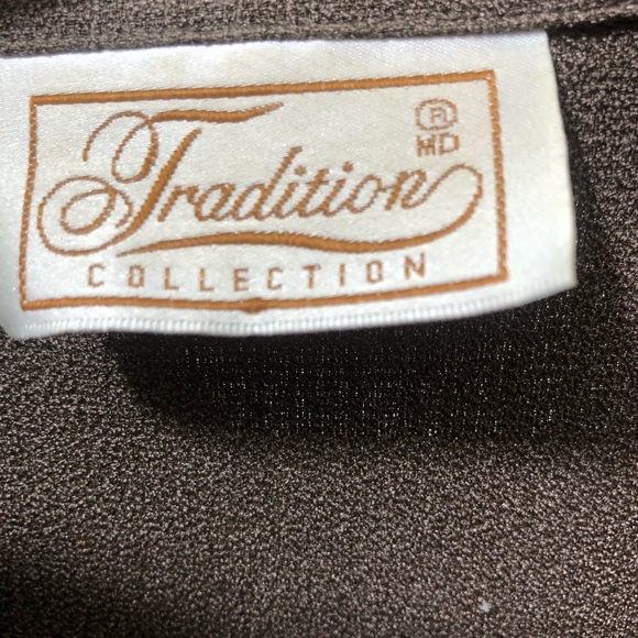 Women’s brown jacket style blouse - Picture 5 of 5